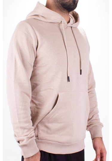 Twister 2732 Bej Kapüşonlu Erkek Sweatshirt Bej