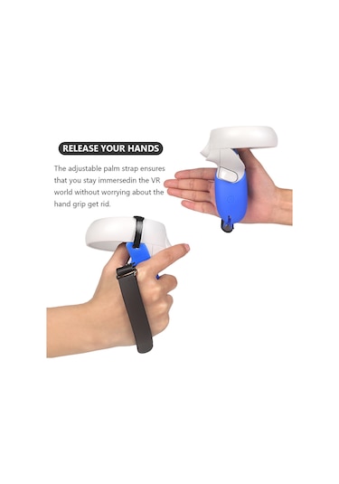 Oculus Quest 2 VR Denetleyicisi İçin 1 Çift Silikon Koruyucu Kırmızı