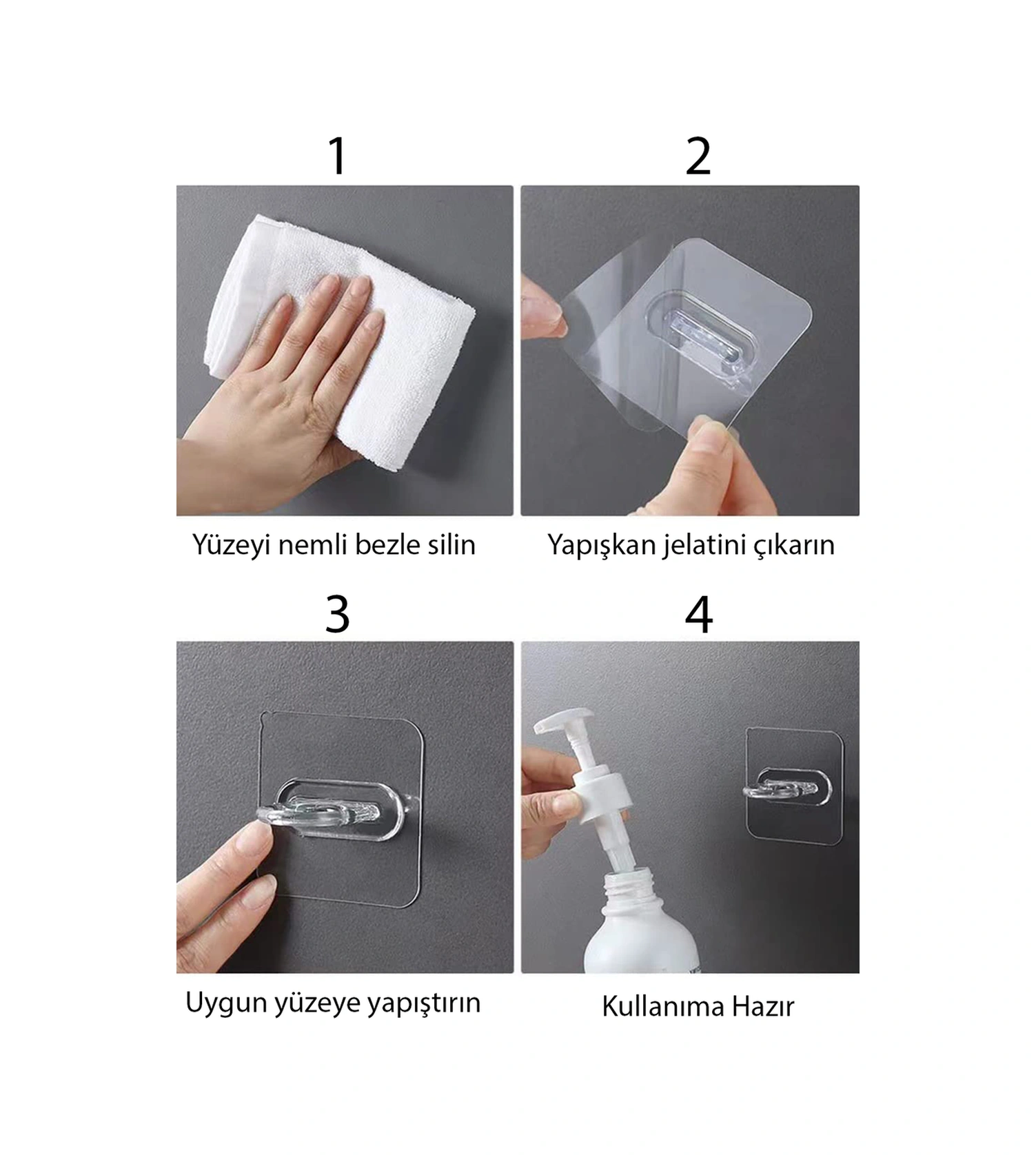 2 Adet Kendinden Yapışkanlı Desenli Sıvı Sabunluk Askısı Pratik Ve Şık Duvar Tipi Sabunluk Tutucu Diğer