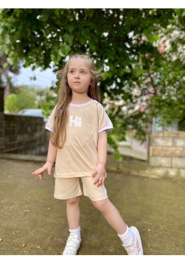Hi Baskılı Oversize Sütlü Kahve