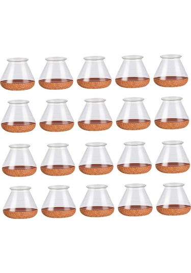 Suntek Magideal 20 Adet Sandalye Bacak Kapakları Kaymaz Çizik Yok Masa M