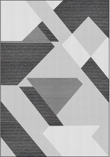 Decomia Home Dijital Kaymaz Yıkanabilir Modern Geometrik Gri Salon Halısı Mutfak Halısı Koridor Halısı Yolluk DC-4154