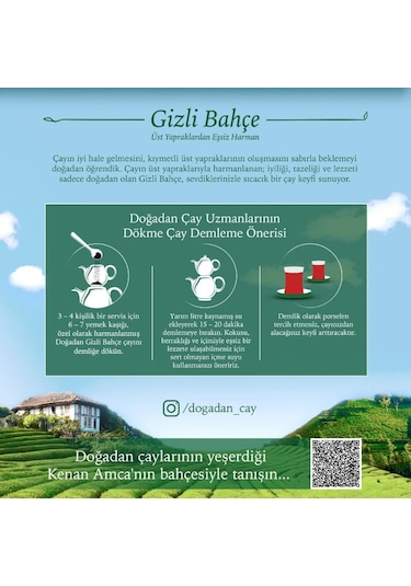 Doğadan 4 Adet Dökme Çay Gizli Bahçe 1 Kg Ve Rosie