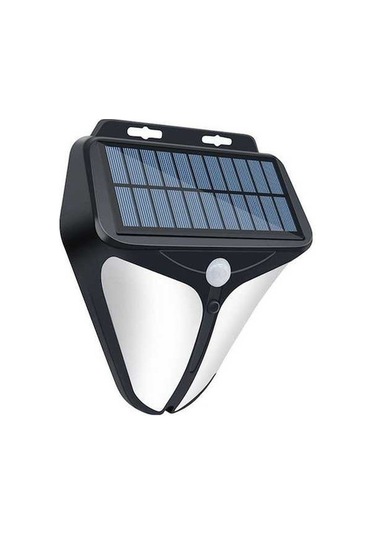 Funtree 129db Güneş Enerjili Alarmlı Strobe, Kızılötesi Harekete Duvara Monte Siyah Siyah