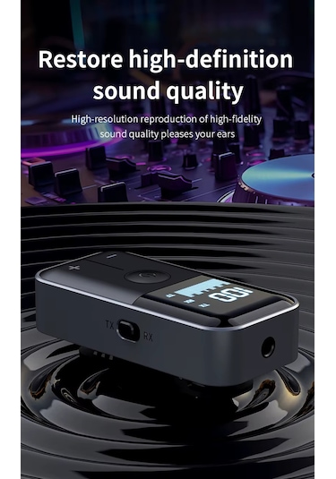 M20 Bluetooth 5.4 Alıcı Verici: Kablosuz Ses Devrimi 10m Menzil, Tf Kart, Aux