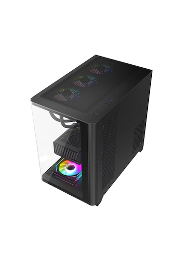 Dragos Ocean Curved Pro V2 Argb Fanlı Siyah 750 W E-atx Oyuncu Kasası