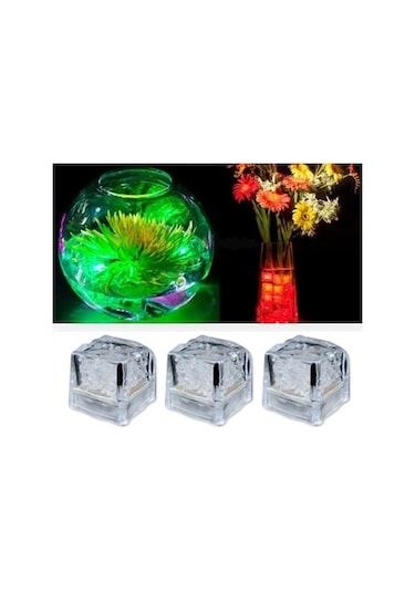 Led Işıklı Buz Küpleri Çok Renkli