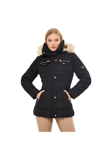 Kadın Büyük Beden Spor Kapüşonlu Mont M5303 Bgl-st03228 001