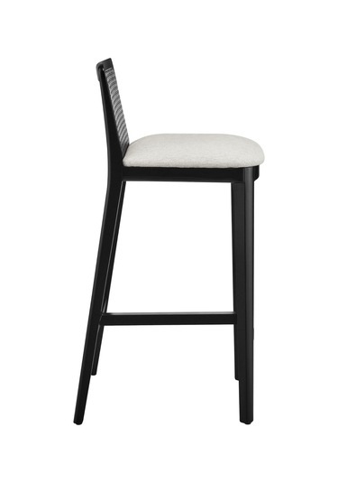 Martha Hazeranlı Bar Sandalyesi Beyaz - Siyah