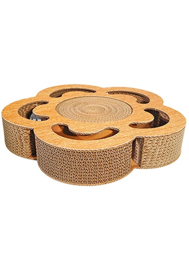 Suntek Kedi Scratcher Parça Zil Topu Eğlence Plakası Çiçek
