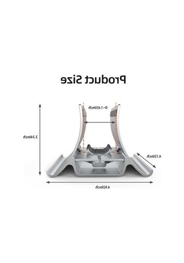Pazly Dikey Dizüstü Bilgisayar Standı - Abs Malzeme - Gümüş/siyah - Çok İşlevli - Cep Telefonu Destekli