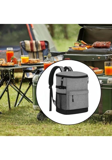 Suntek Sırt Çantası Soğutucu Benzersiz Taşınabilir Erkekler Gri