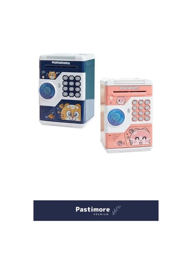 Özel Üretim Abs Plastik Pilli Otomatik Kağıt Bozuk Para Elektronik Parmak İzli Şifreli Atm Kumbara