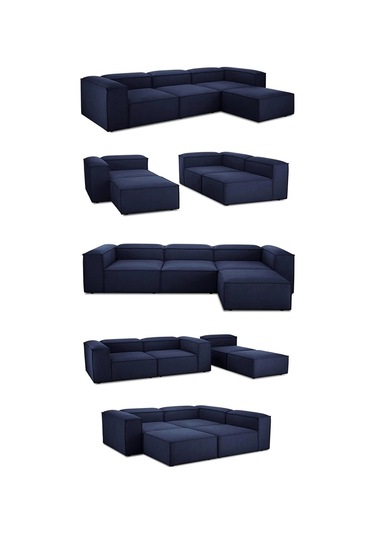 Nex 4 Modül Modüler L Köşe Koltuk Takımı Lacivert Nex 4 Modül Modüler L Köşe Koltuk Takımı Lacivert