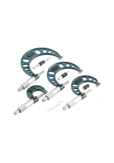 Gfb 4 Parça Mikrometre Seti 0-25Mm- 75-100 Mm