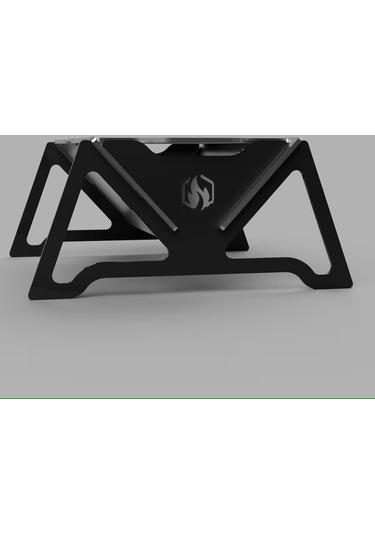 Mini Kamp Mangalı Portatif Taşınabilir Bez Çantalı