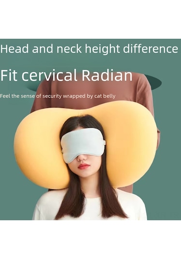 Xiyyadms Yumuşak Hafıza Köpek Balığı Yastığı, Boyun Ağrısı Giderici, Uyku Kalitesini Artıran, 35x55cm 650g Mavi, Toptan Satış Mavi