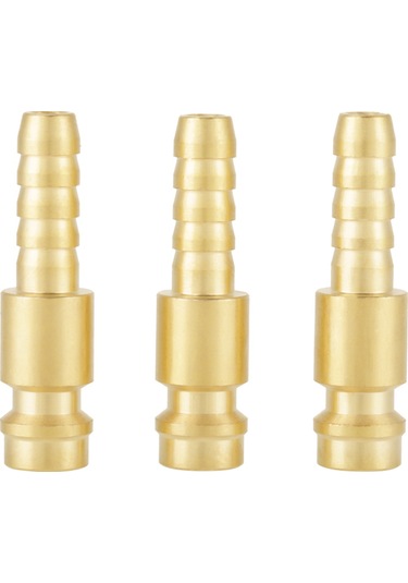 Konesam 3 Adet M8 Bakır Su/gaz Hızlı Bağlantı, Mıg Tıg Kaynak Torçları İçin Dayanıklı Su Sirkülasyonu Bağlantı Elemanı Kırmızı, Mavi, Bakır