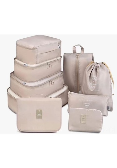 Yifomall Siyah Seyahat Organizer Seti 9 Parça - Çanta İçindeki Giysi Ve Eşya Bölücü Poşetler, Pratik Ve Dayanıklı Malzeme