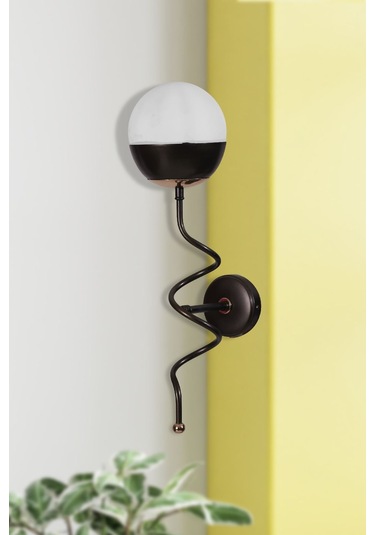 Luzarana Stella Gold-eskitme Metal Gövde Beyaz Camlı Tasarım Lüx Aplik Eskitme