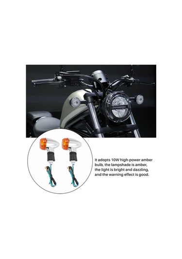 Xianwen Adet Motosiklet Dönüş Sinyalleri Amber Işıklar Yamaha