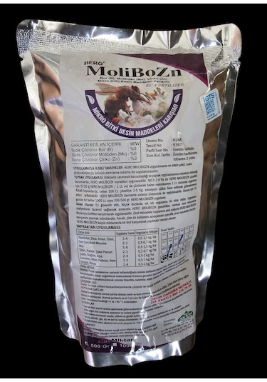 Micro Besin Çiçek Tutturur Polen Oluşturur Molibozn Gübre 1kg
