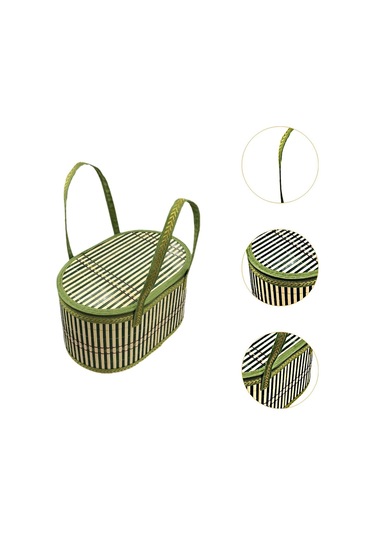 Suntek Ekmek Kek Aperatifler Bambu Dokuma Sepet