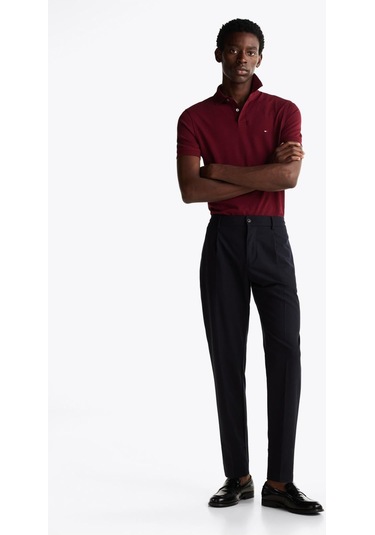 Tommy Hilfiger Erkek Bordo1 Polo Yaka T-shirt Mw0mw17770 Vlp-13310 Bordo1