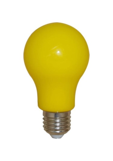 1 Adet 10 Watt Sarı Işık E27 Duy Led Ampul, Sarı Işık 10 Watt Tasarruflu Led Ampul, 10 Watt
