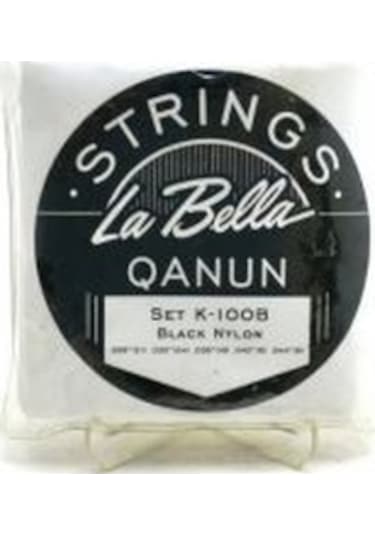 La Bella K100B Black Nylon Siyah Nylon -Profesyonel Kanun Tel Set