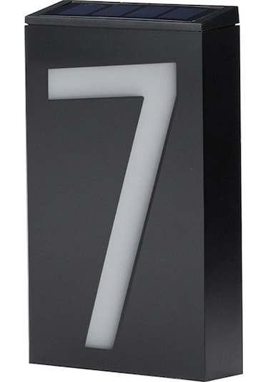 Güneş Enerjili Numaralı Led Işıklı Dijital Bahçe Aydınlatması