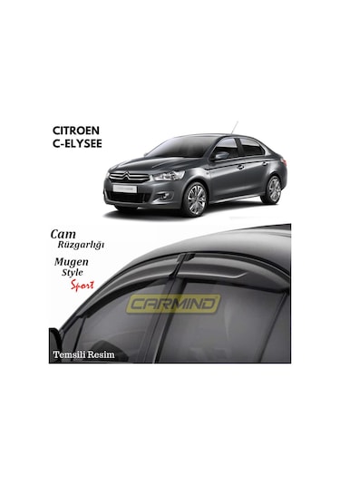 Citroen C-Elysee Mugen Cam Rüzgarlığı