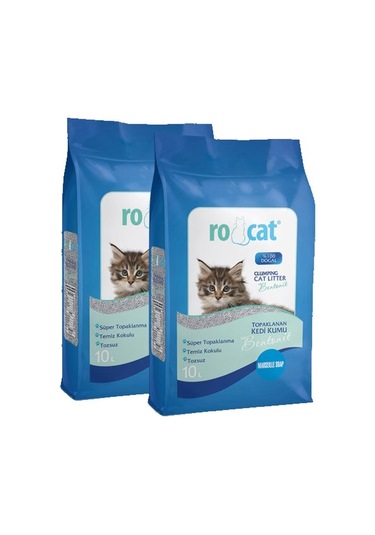 Rocat Marsilya Sabun Kokulu Bentonit Kedi Kumu 2 x 10 L