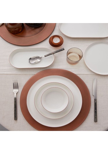 Bnvfr26ys51039 Bone V Form 26 Parça Yemek Takımı Mat Bronz File