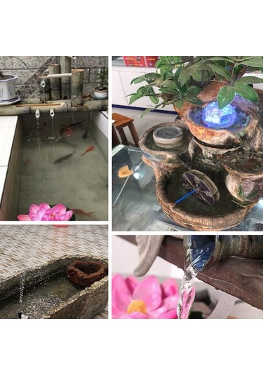 2w/4w/6w İsteğe Bağlı Güneş Enerjili Çeşme Küçük Bahçe Yüzen Çeşme Havuz Dış Mekan Parkları Peyzaj Balık Göleti Çeşmesi Ağızlıklarla