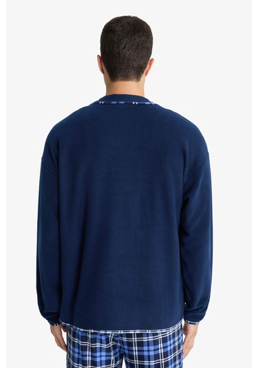 Defacto Regular Fit Polar Fermuarlı Üst G2729ax25wnbe514 Mavi