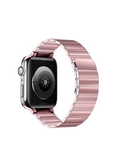 Newface Apple Watch Uyumlu 38mm Kr404 Huks Kordon - Rose Gold
