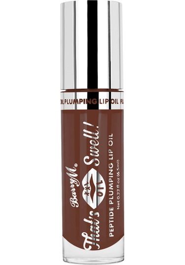 Barry M That's Swell Peptide Plumping Lip Oil Dolgunlaştırıcı Dudak Ruju Lip Gloss Hazelnut Haze Saf Ve Doğal Kahverengi