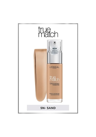 L'Oreal Paris True Match Bakım Yapan Fondöten 5N Sand