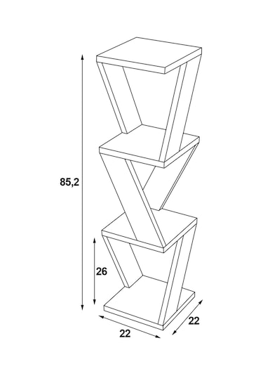 Defne Köşe Raf Duvar Rafı Atlantik Çam