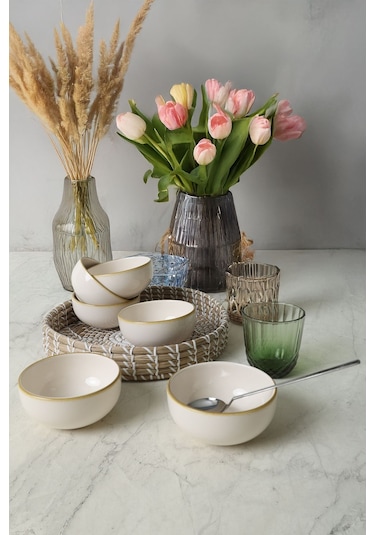 Keramika Bronze Bloom Bulut Kase 12 Cm 6 Adet 22928 Çok Renkli