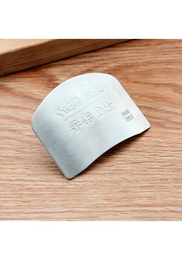 Monyee 304 Paslanmaz Çelik Mutfak Parmak Koruyucu, Kesme Ve Dilimleme İçin Güvenli El Koruyucu Aracı - Gümüş Diğer