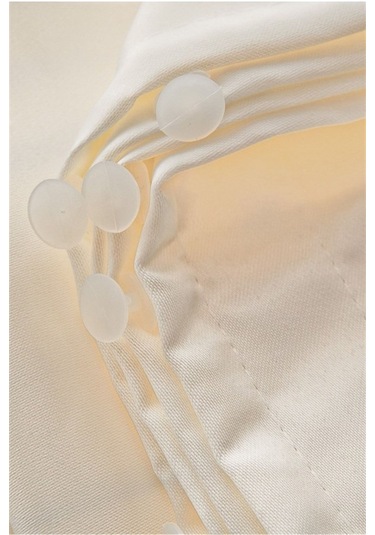 Lisse Home Standart Saten Güneşlik Perde Ekru Renk Ekru