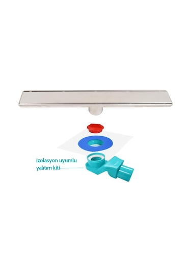 Sukar Duş Kanalı Line 6 40 cm Plain Süzgeç Ve Yalıtım Kiti 1156-1