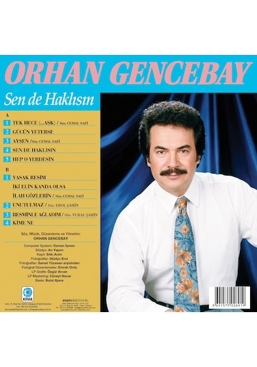 Orhan Gencebay - Sen De Haklısın Plak