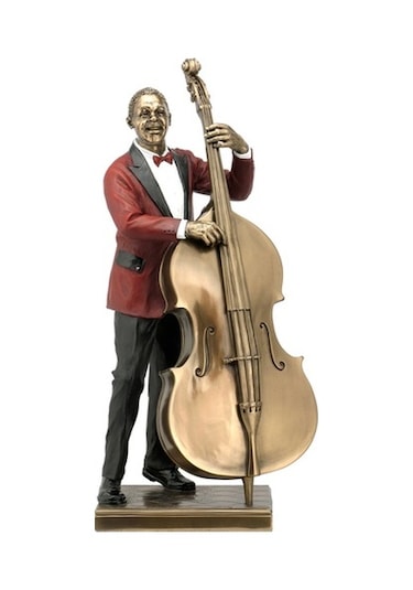 Veronese Jazz Band Series Kontrbas Çalan Cazcı Figür 33Cm