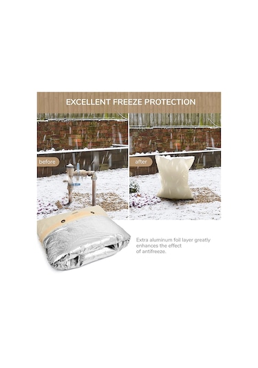 Su Musluğu Kalınlaştırılmış Kılıf Çorap Kış Donma Koruyucu 62x63cm Diğer Çok Renkli