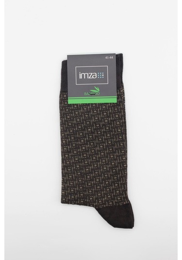 Koyu Kahverengi Bambu Desenli Çorap 1060245104 Koyu Kahverengi