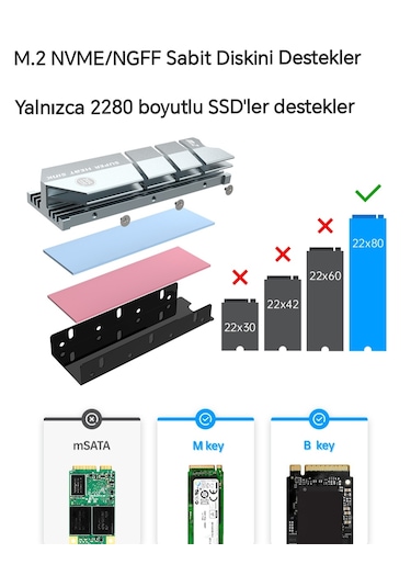 Ssd Soğutucu 2280 M.2 Nvme Soğutucu Aleminyum Pc Ps5/coldfish