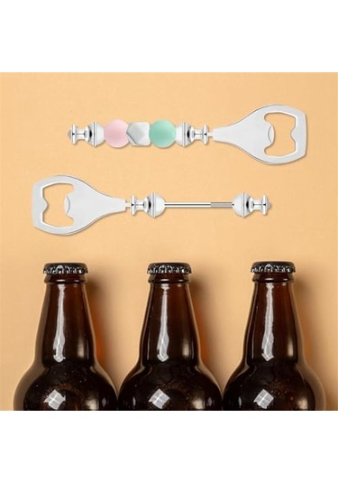 Gatherco 20 Adet Boncuklu Bira Açacağı Bira Şişe Açacağı Dekoratif Boncuklu Şişe Açacağı Kendin Yap Boncuk Şişe Açacağı Diğer